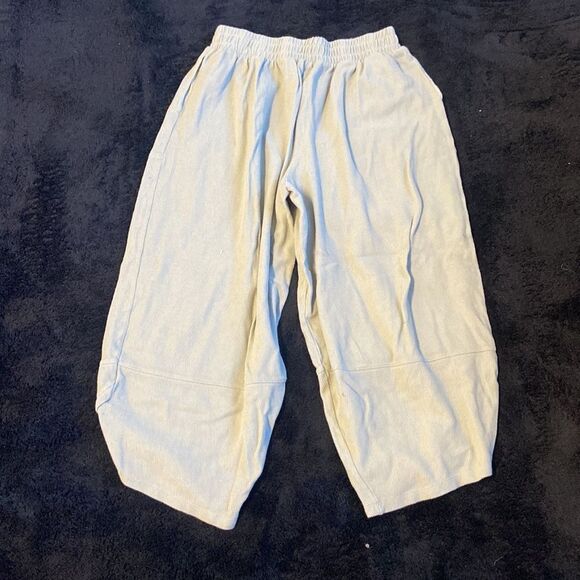 Free People Beach Leo Pants Light Green Color L - Picture 4 of 6